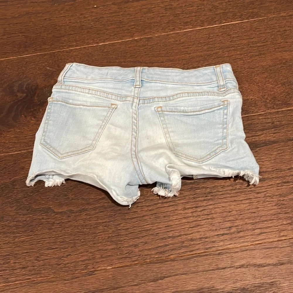 Gap Girls Blue Shortie Shorts Size 6
